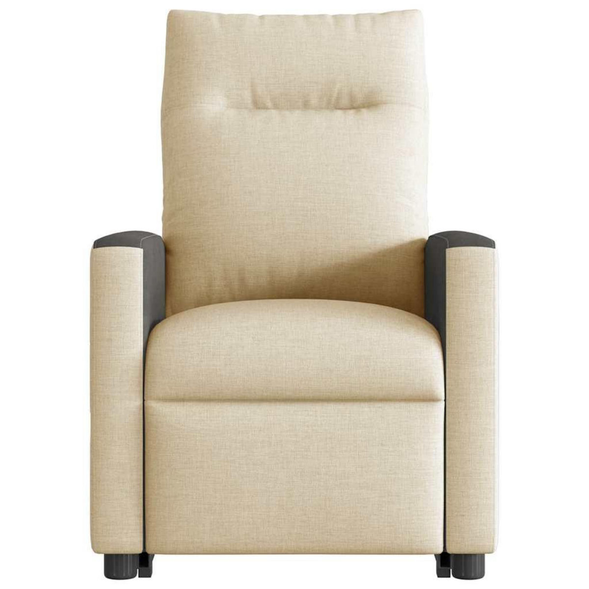 VIDAXL Fauteuil inclinable electrique creme tissu