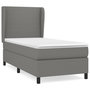 Voir la diapositive 2 : VIDAXL Sommier a lattes de lit avec matelas Gris fonce 80x200 cm Tissu
