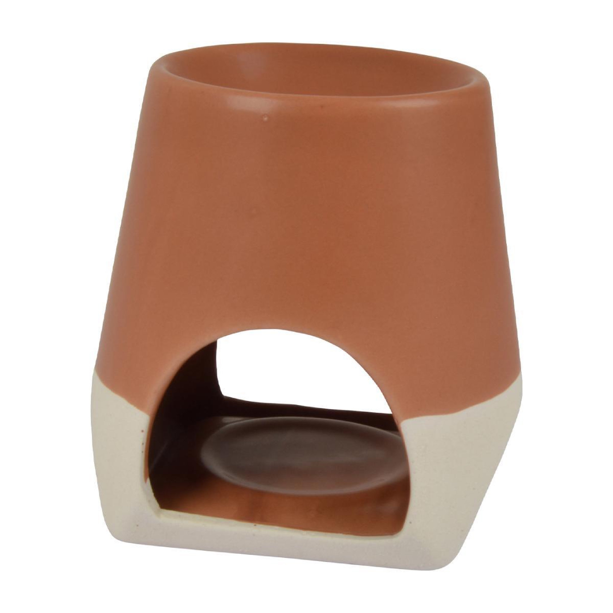 HOMEA Brûle parfum en céramique  irène  10cm terracotta