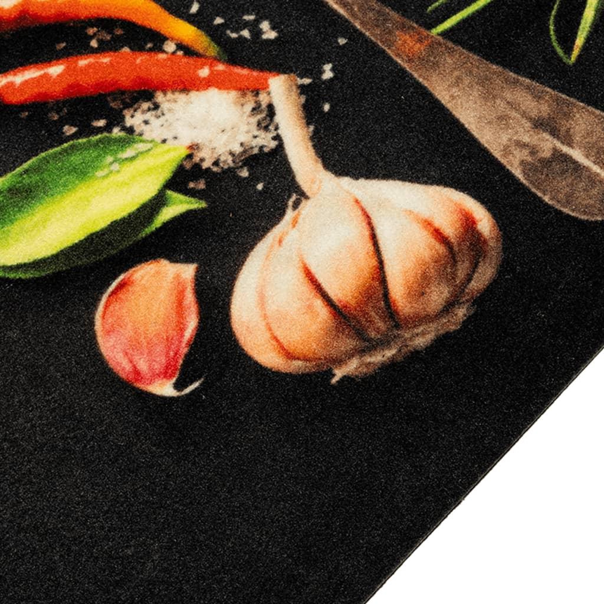 Voir la diapositive 3 : VIDAXL Tapis de cuisine lavable impression d'epices 60x300 cm velours
