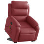 Voir la diapositive 3 : VIDAXL Fauteuil inclinable de massage Rouge bordeaux Similicuir