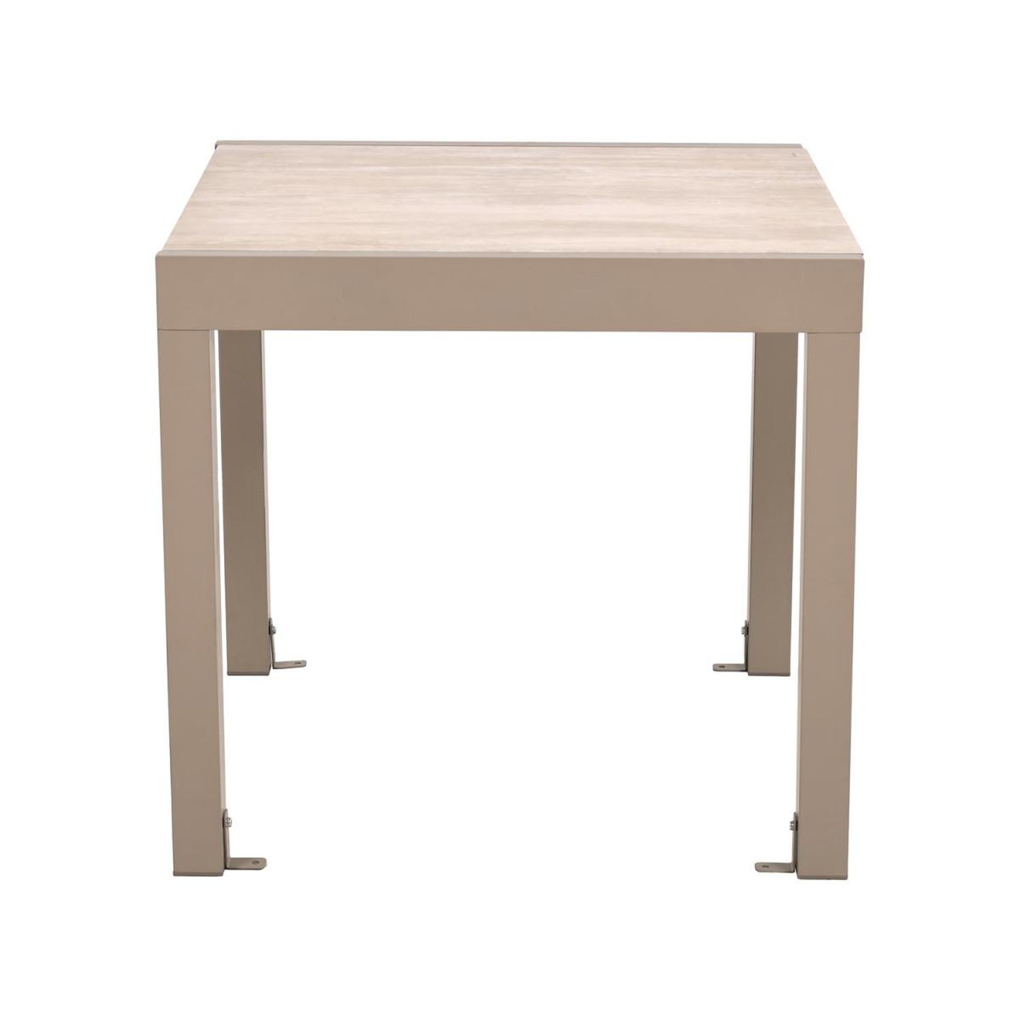 Voir la diapositive 4 : The Home Deco Factory Table de Jardin Extensible  Ornela  80-160cm Naturel