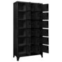 Voir la diapositive 3 : VIDAXL Armoire a casiers Noir 90x40x180 cm Acier
