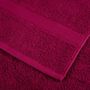 Voir la diapositive 6 : VIDAXL Serviettes de visage de qualité sup. SOLUND 2 pcs bordeaux
