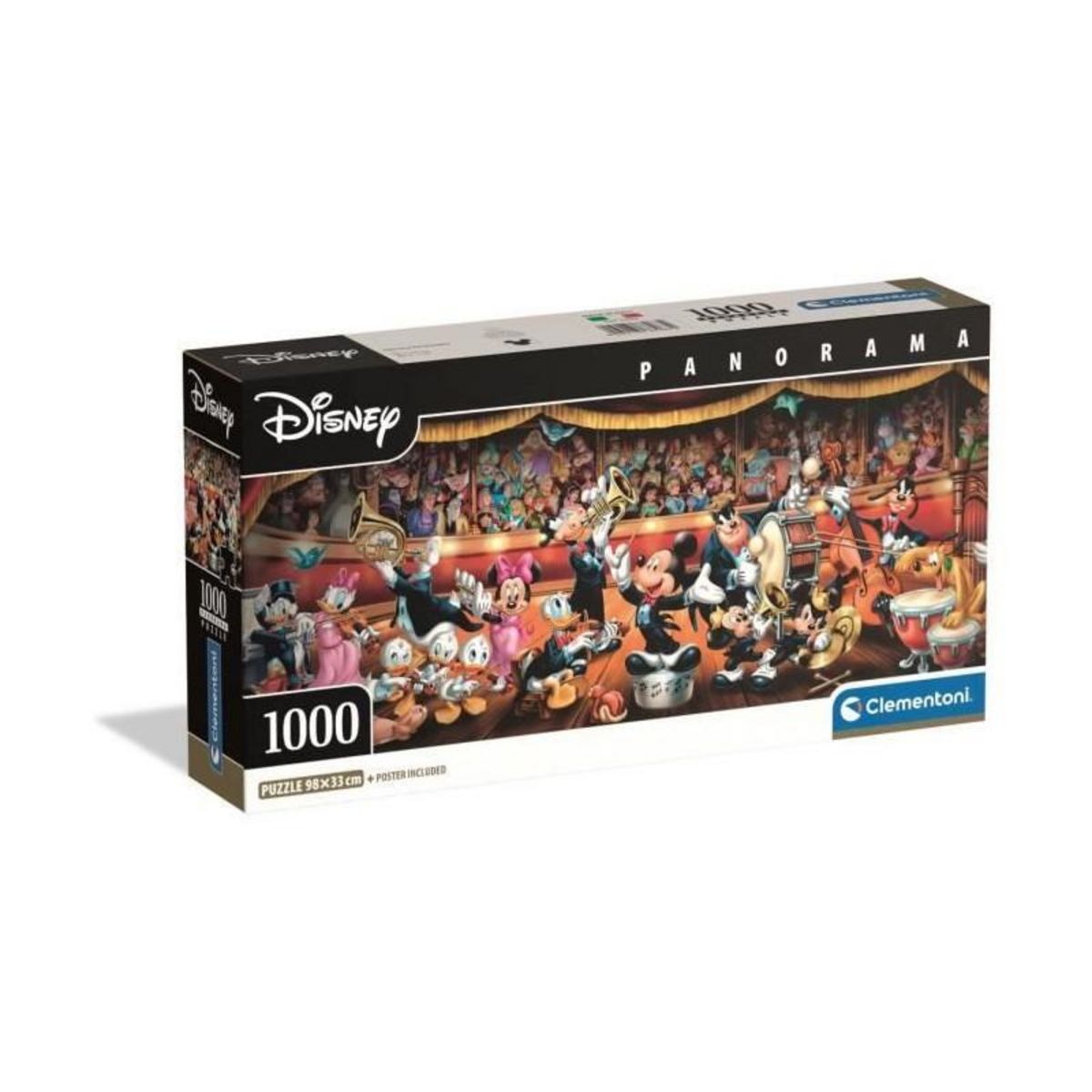 CLEMENTONI CLEMENTONI - Compact 1000 pieces Panorama - Disney Orchestra
