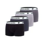 PIERRE CARDIN Lot de 4 boxers homme en coton Classic. Coloris disponibles : Noir