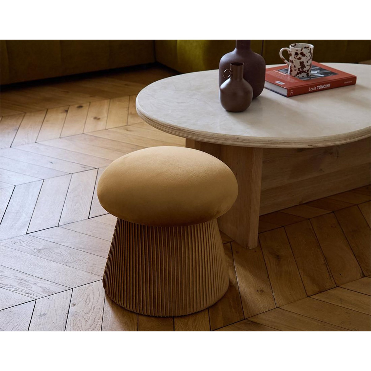 LISA DESIGN Bobly - pouf - en velours
