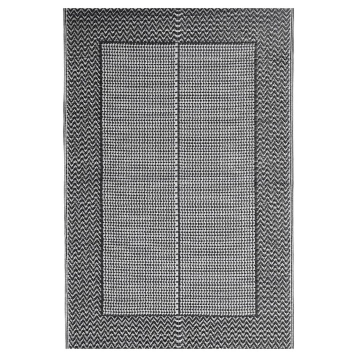 VIDAXL Tapis d'exterieur ARAKIL Noir 140x200 cm PP