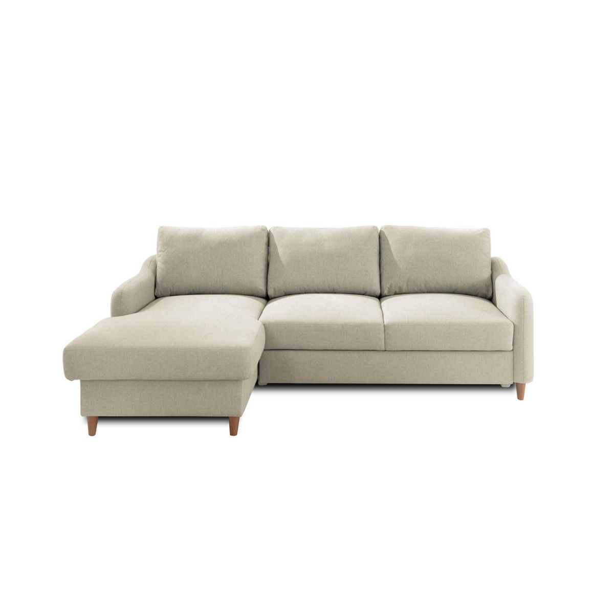 LISA DESIGN Will - canapé d'angle gauche - convertible avec coffre - 4 places - en tissu