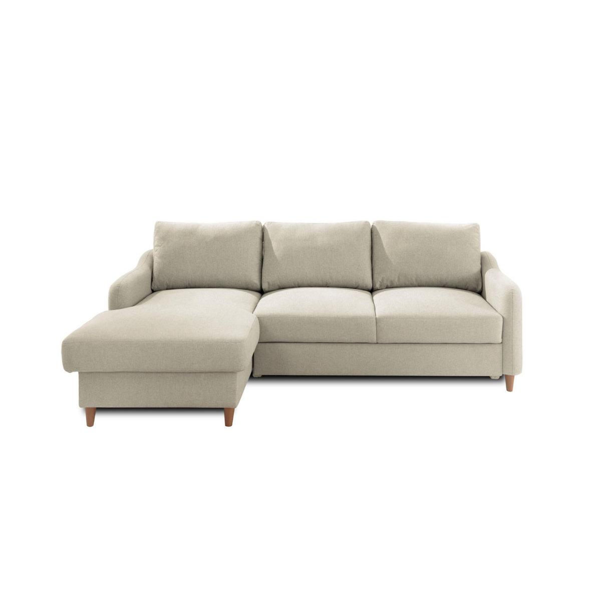 LISA DESIGN Will - canapé d'angle gauche - convertible avec coffre - 4 places - en tissu