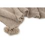 Voir la diapositive 4 : Paris Prix Plaid Avec Pompons  Anny  130x170cm Beige
