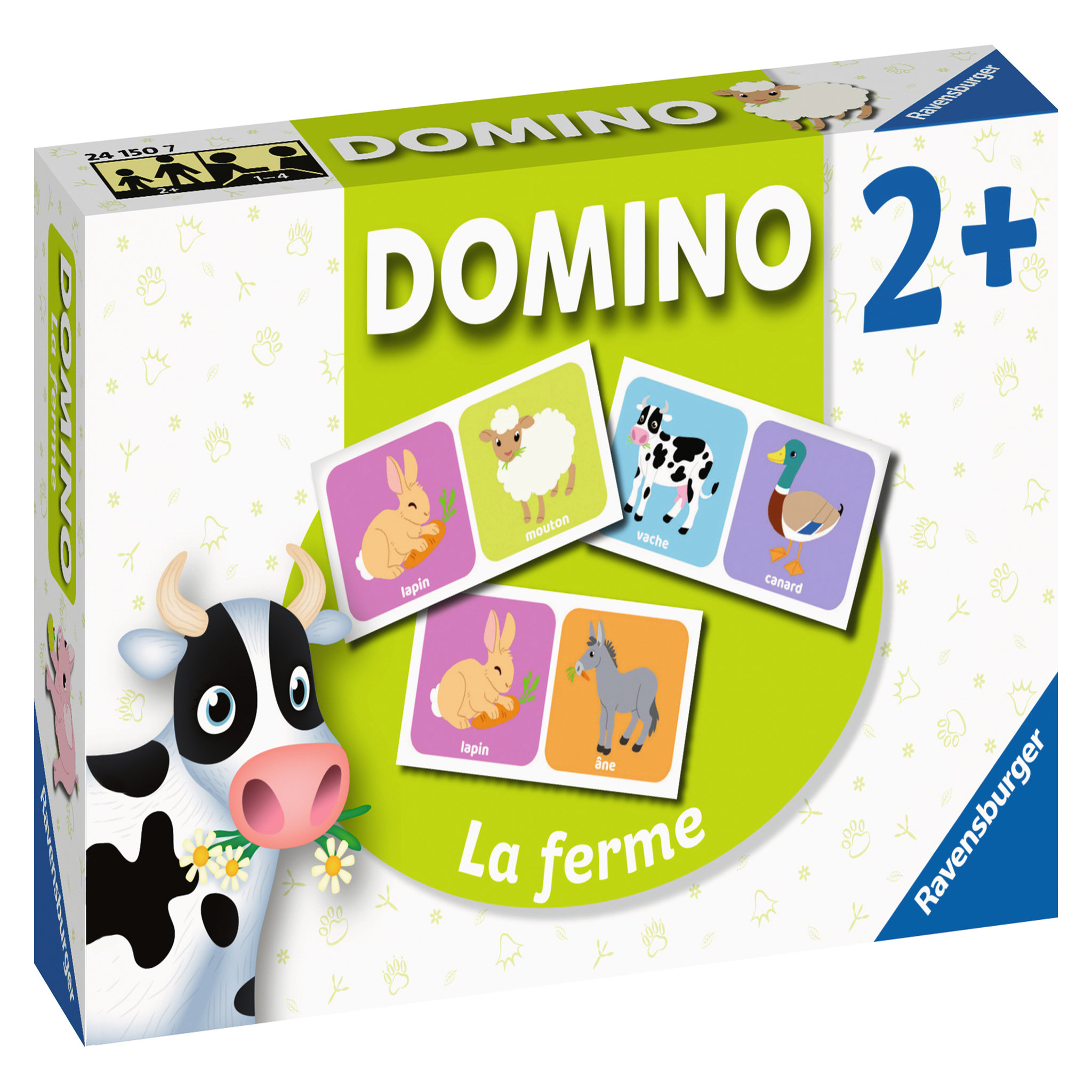 RAVENSBURGER Domino Animaux de la Ferme