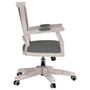 Voir la diapositive 4 : VIDAXL Chaise pivotante de bureau Gris fonce Tissu