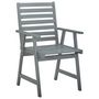 Voir la diapositive 3 : VIDAXL Chaises a manger d'exterieur lot de 2 et coussins Acacia massif