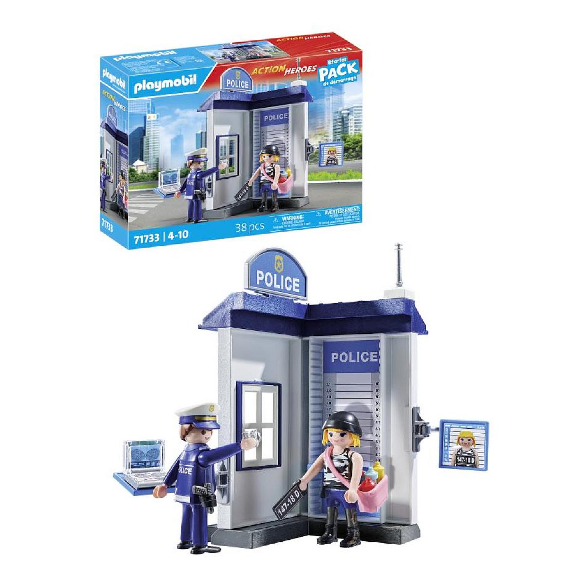 Voir la diapositive 3 : PLAYMOBIL 71733 Salle d'interrogatoire de police