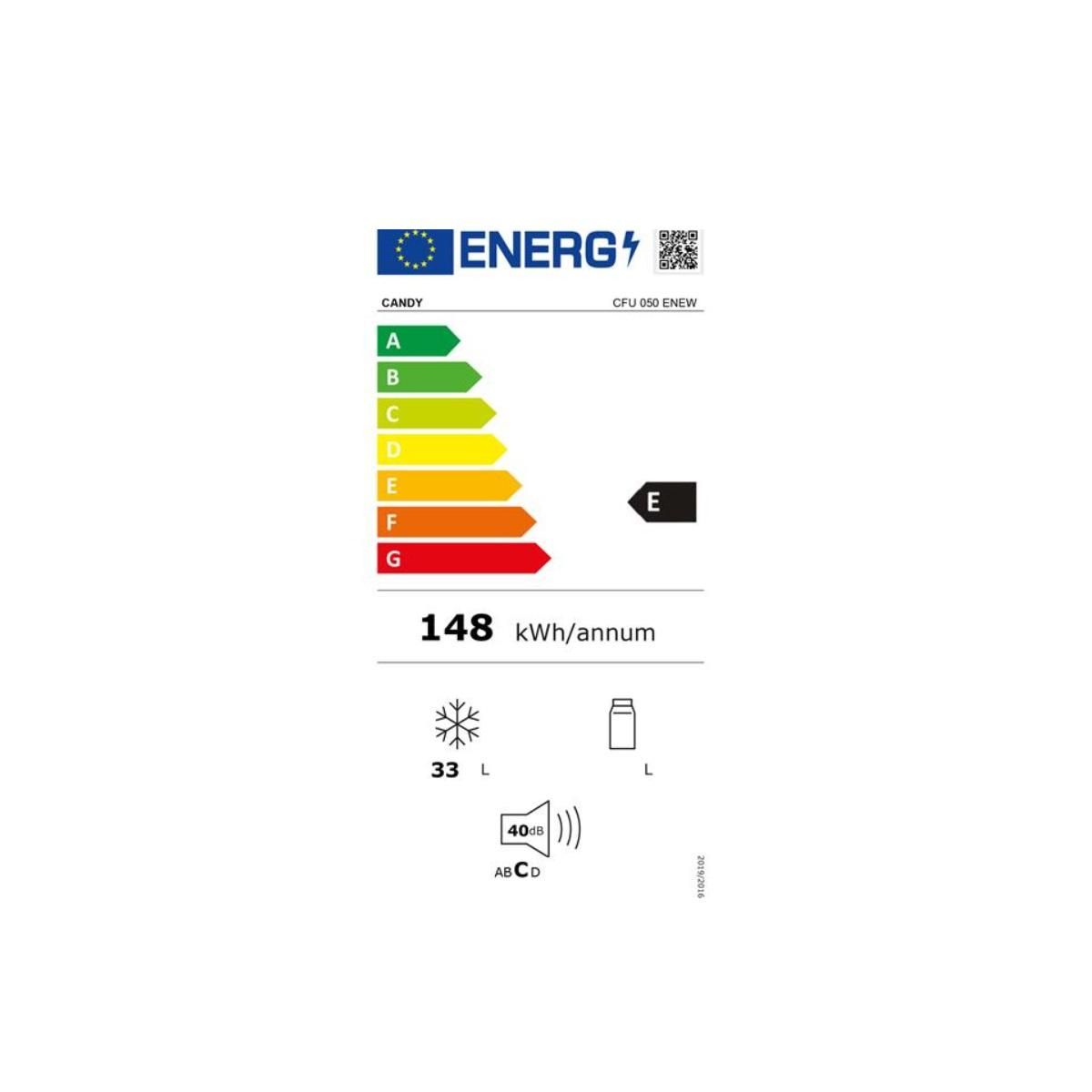 Candy Congélateur armoire 44cm 33l statique - CFU050ENEW