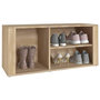 Voir la diapositive 4 : VIDAXL Armoire a chaussures Chene sonoma 100x35x45cm Bois d'ingenierie