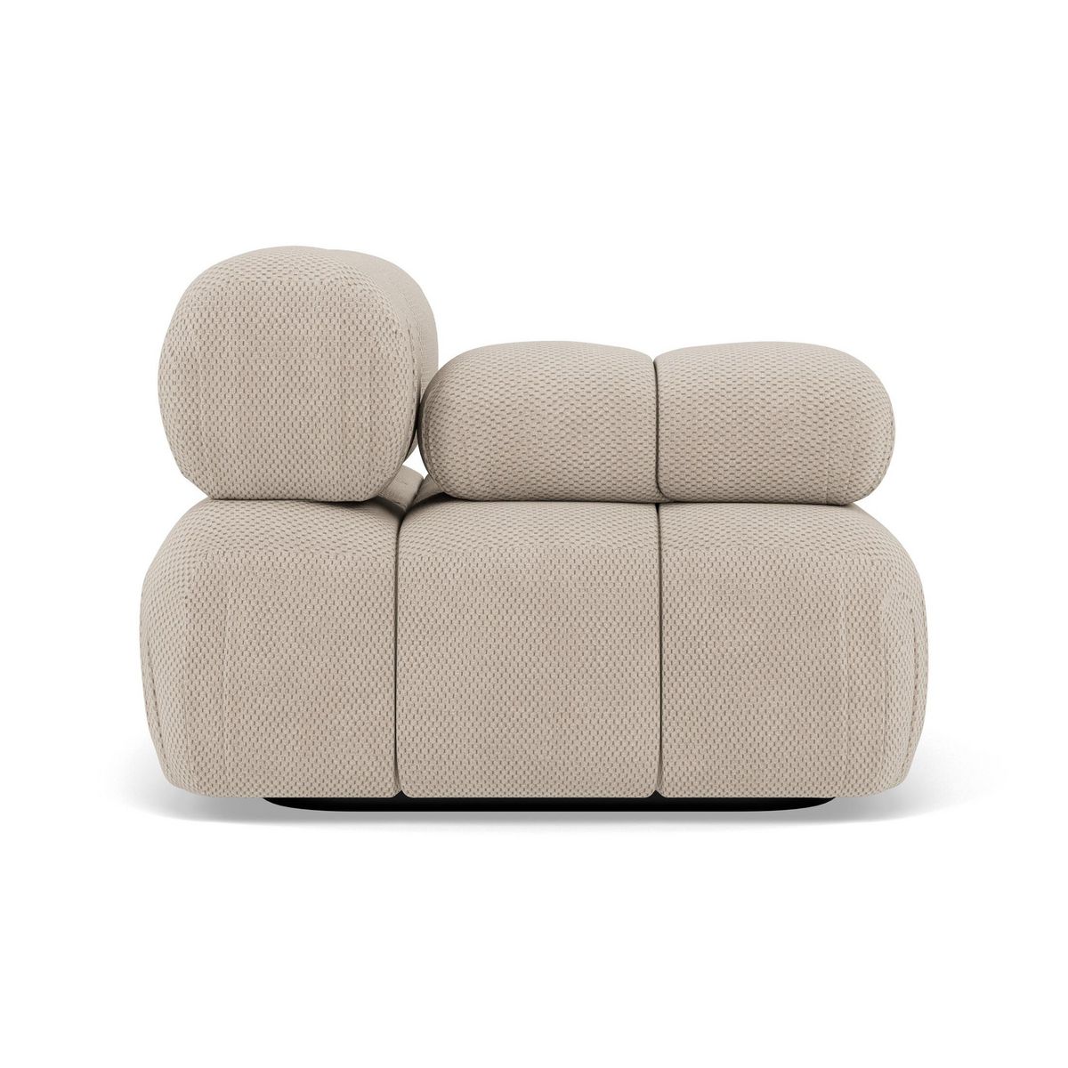 LISA DESIGN Ruby - module d'assise gauche en velours texturé