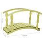 Voir la diapositive 5 : VIDAXL Pont de jardin avec balustrade 170x74x105 cm Pin impregne