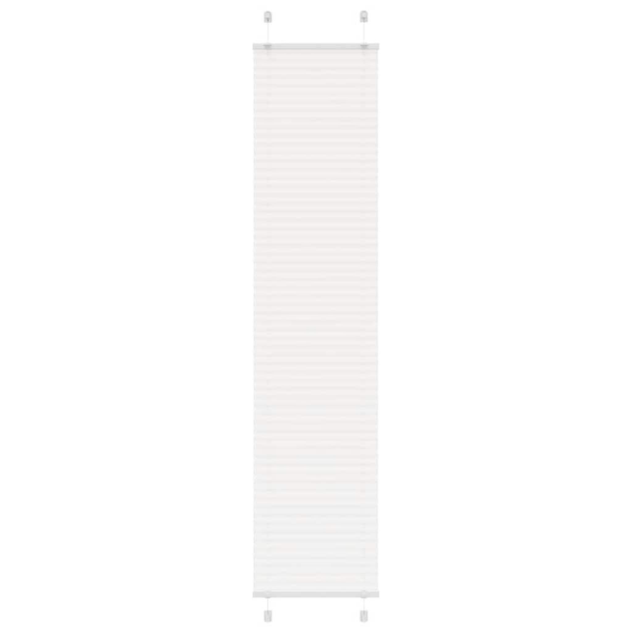VIDAXL Store plisse blanc 45x200 cm largeur du tissu 44,4 cm polyester