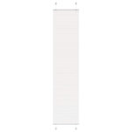 VIDAXL Store plisse blanc 45x200 cm largeur du tissu 44,4 cm polyester