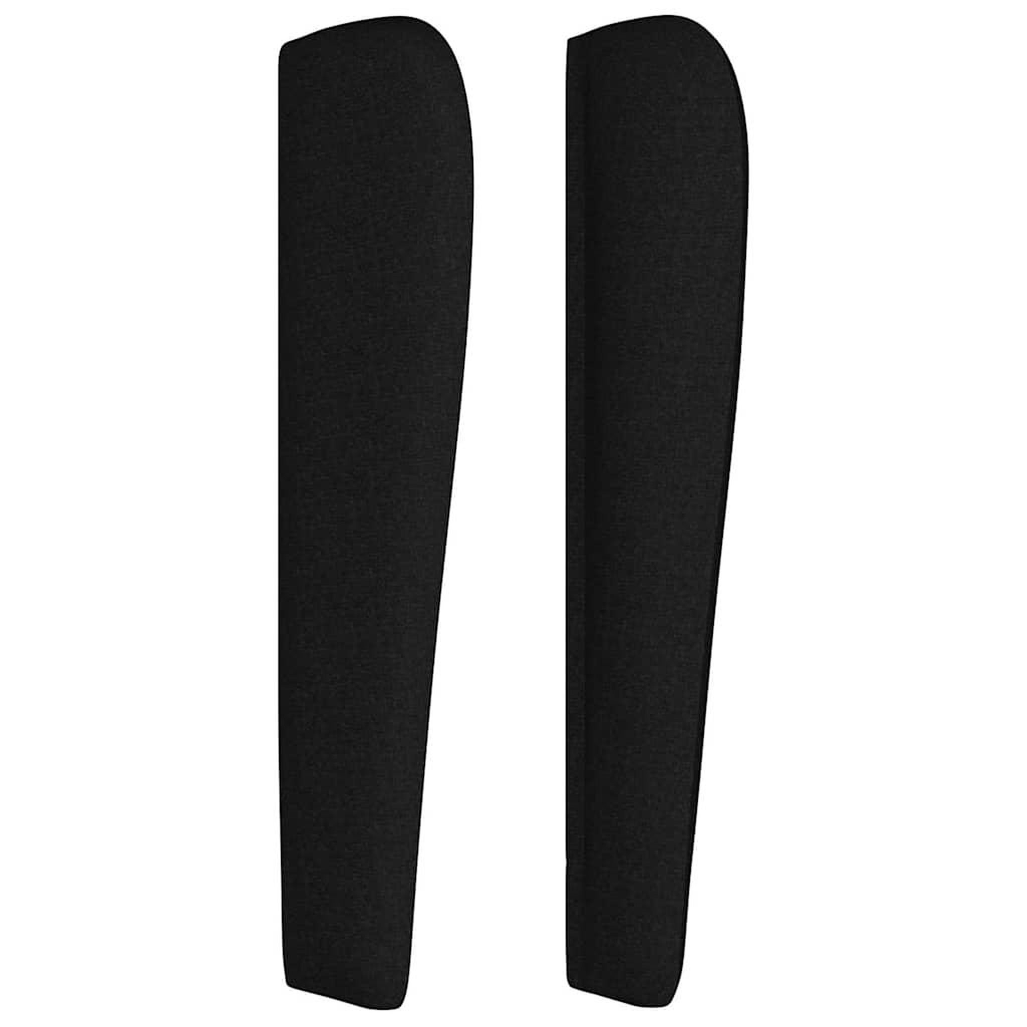 Voir la diapositive 4 : VIDAXL Tete de lit avec oreilles noir 147x23x118/128 cm tissu