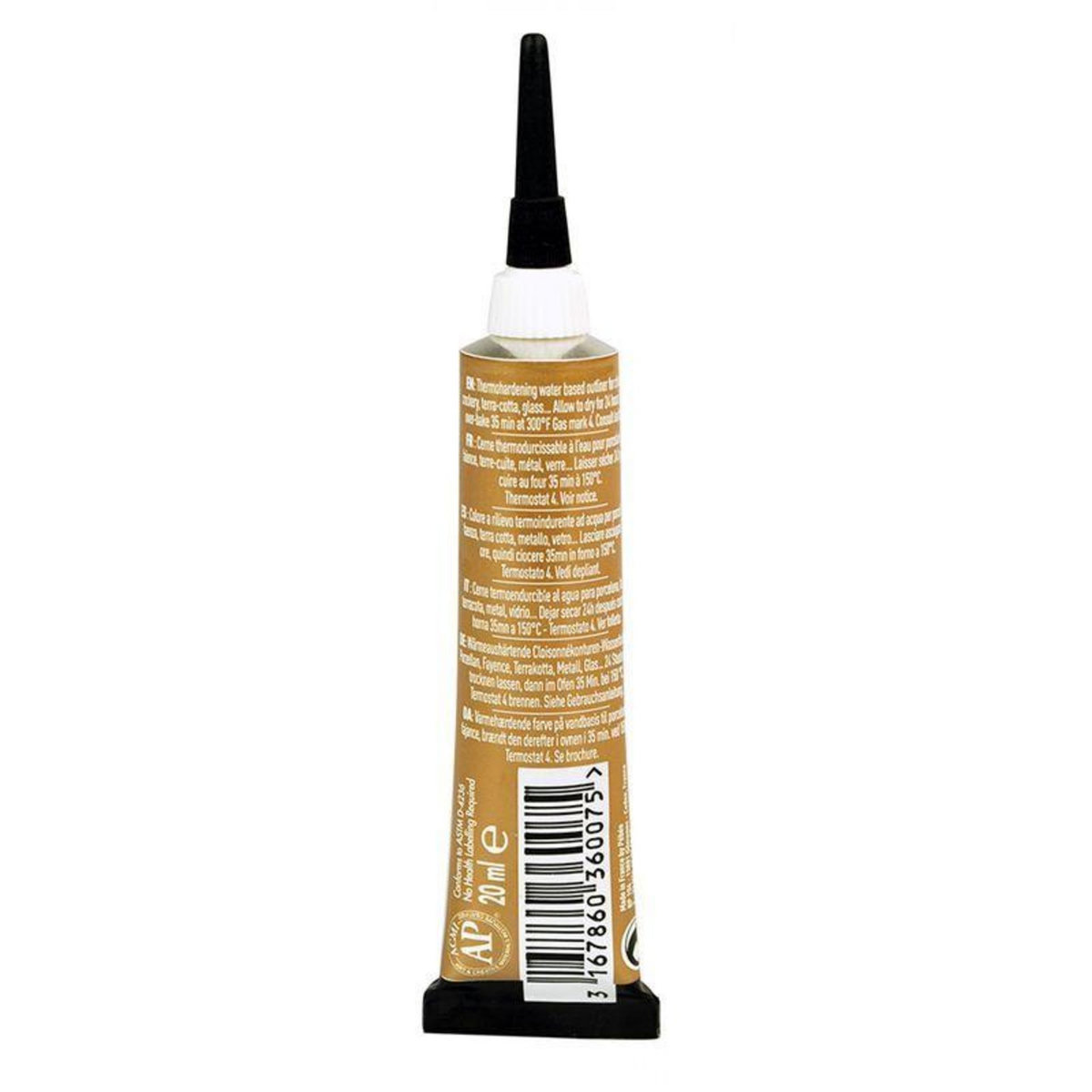 Pebeo Peinture à l'eau brillante pour porcelaine - Or - 20 ml