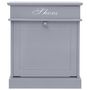 Voir la diapositive 2 : VIDAXL Armoire a chaussures Gris 50 x 28 x 58 cm Bois de Paulownia