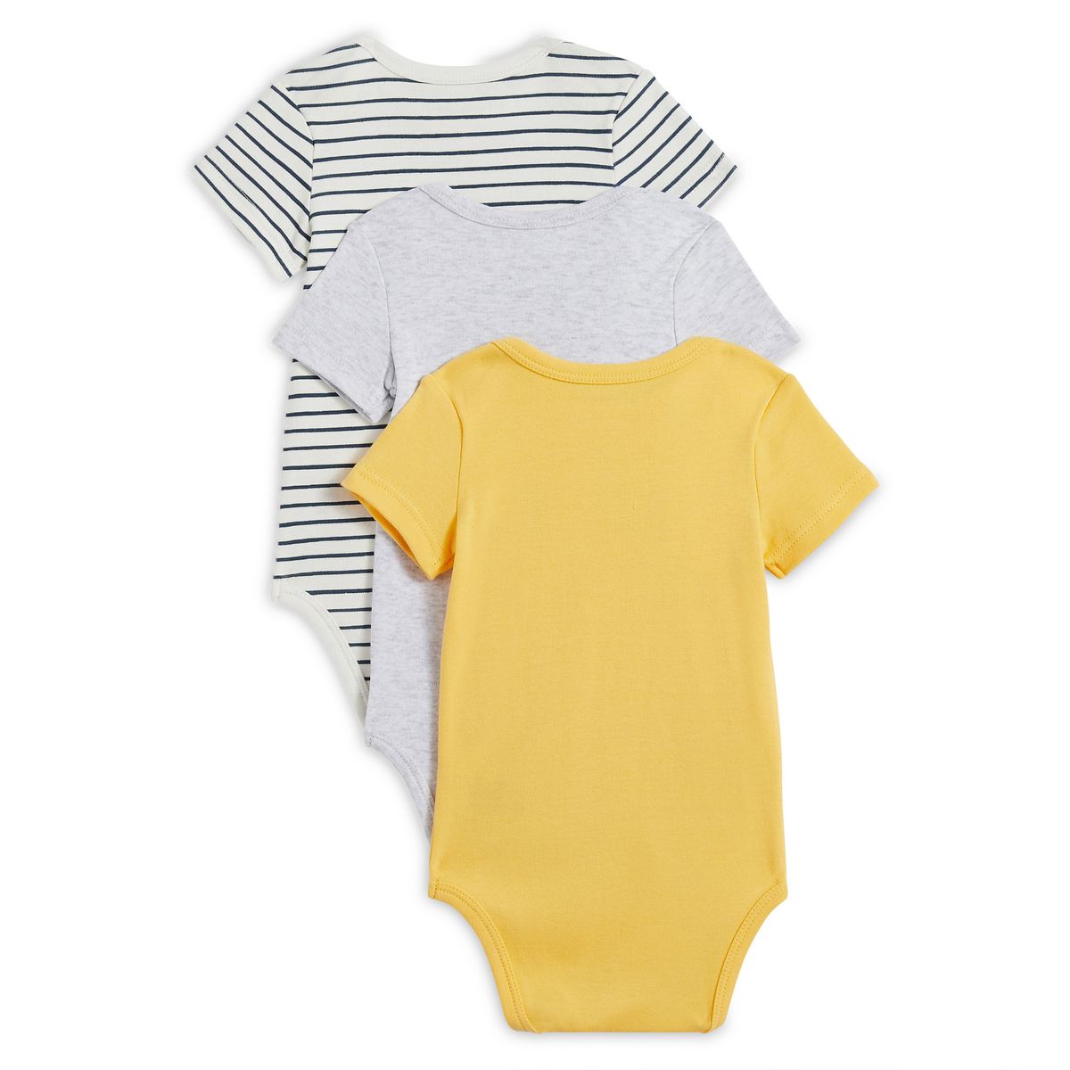 INEXTENSO Lot de 3 bodies manches courtes bébé garçon