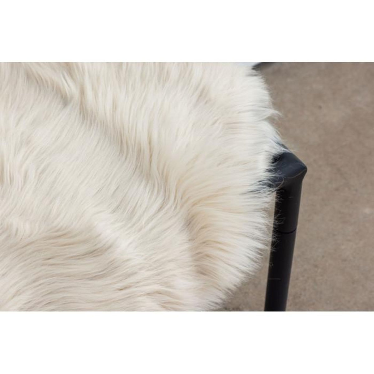 Paris Prix Tapis Imitation Fourrure  Katy  55x180cm Beige