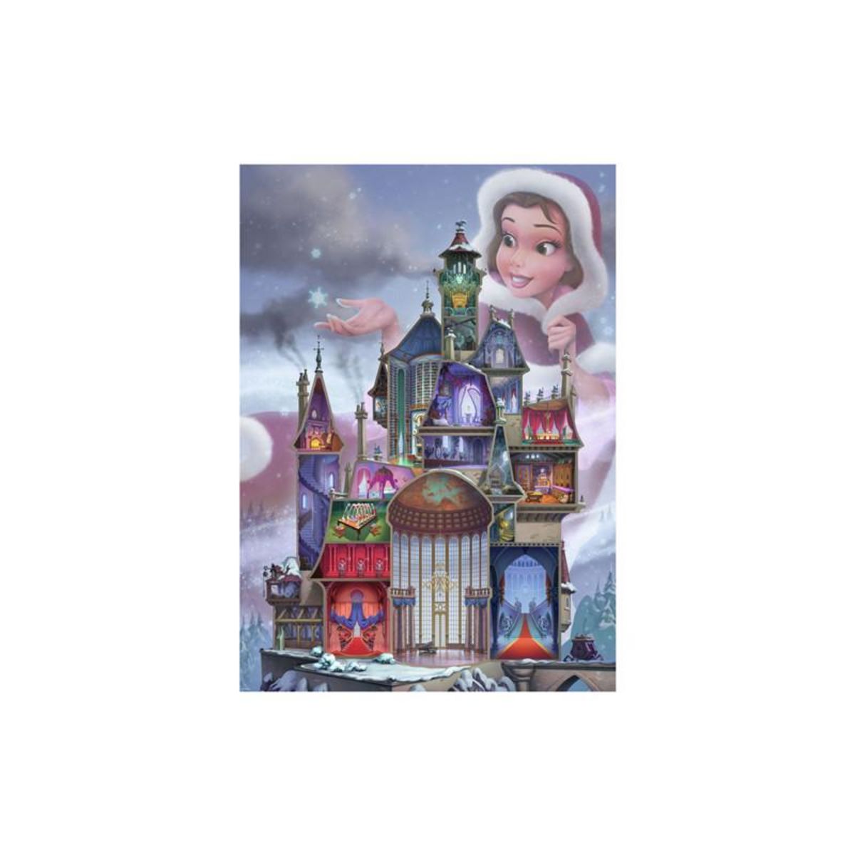 RAVENSBURGER Puzzle Ravensburger Disney Castles Belle 1000 pièces
