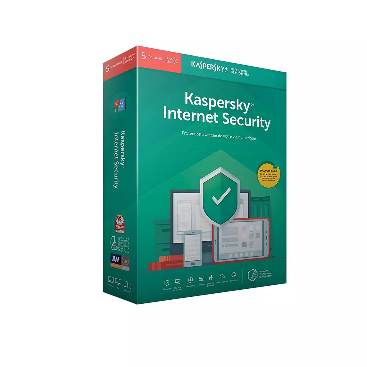 Kaspersky Internet Security 2019 - 5 postes/1 an