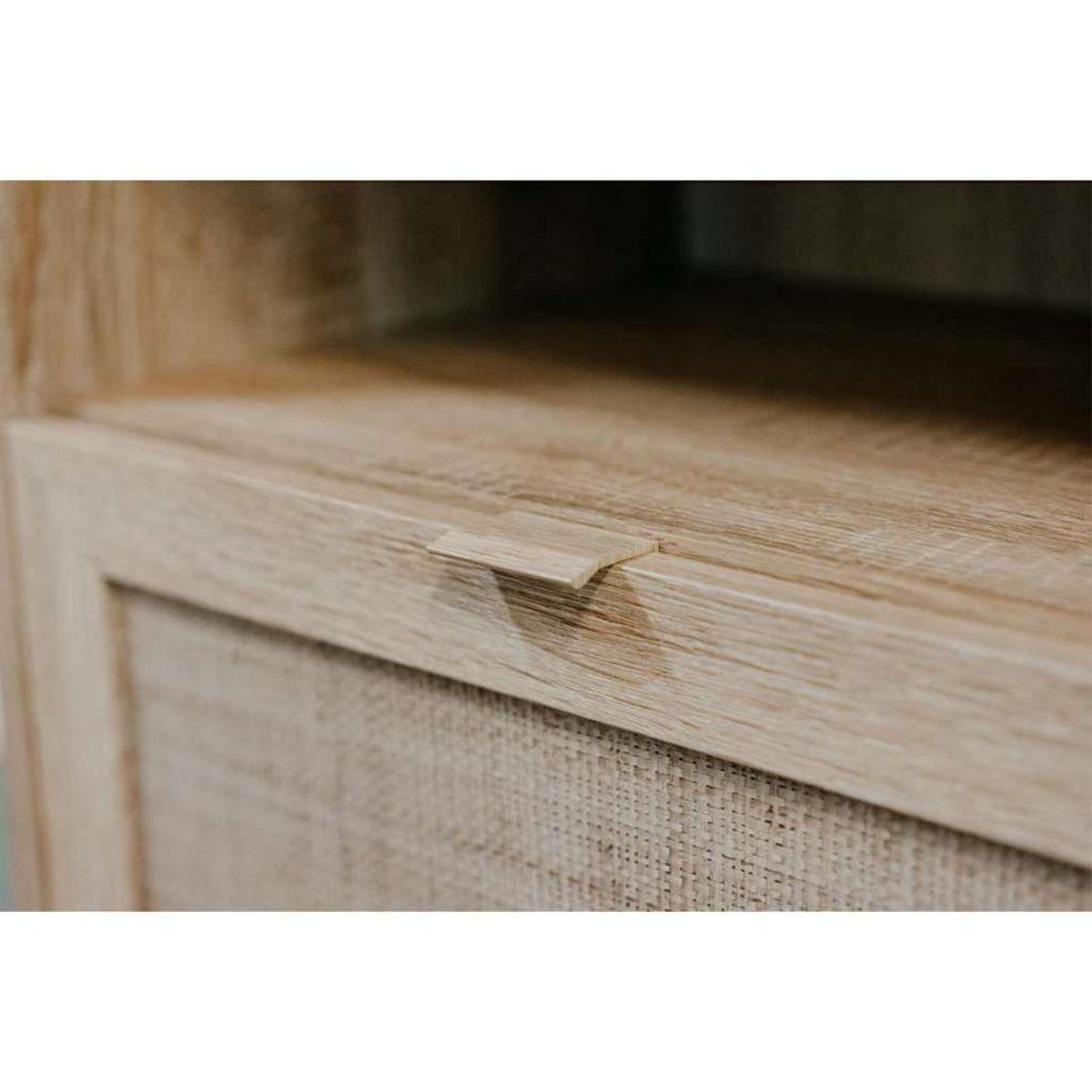 Finori Finori Commode Bali 03A Chene sonoma et impression de canne