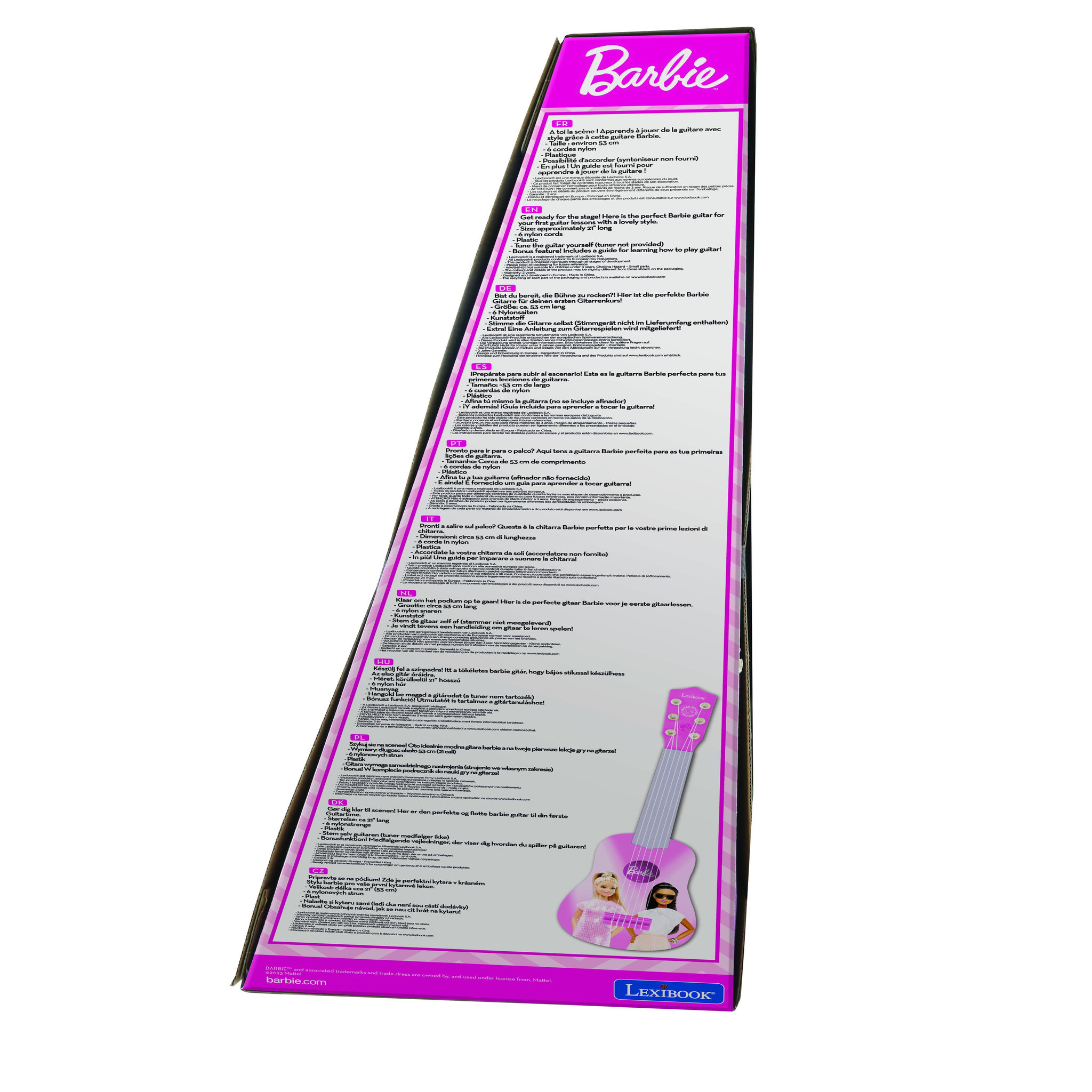 Voir la diapositive 6 : Lexibook Ma Première Guitare Barbie