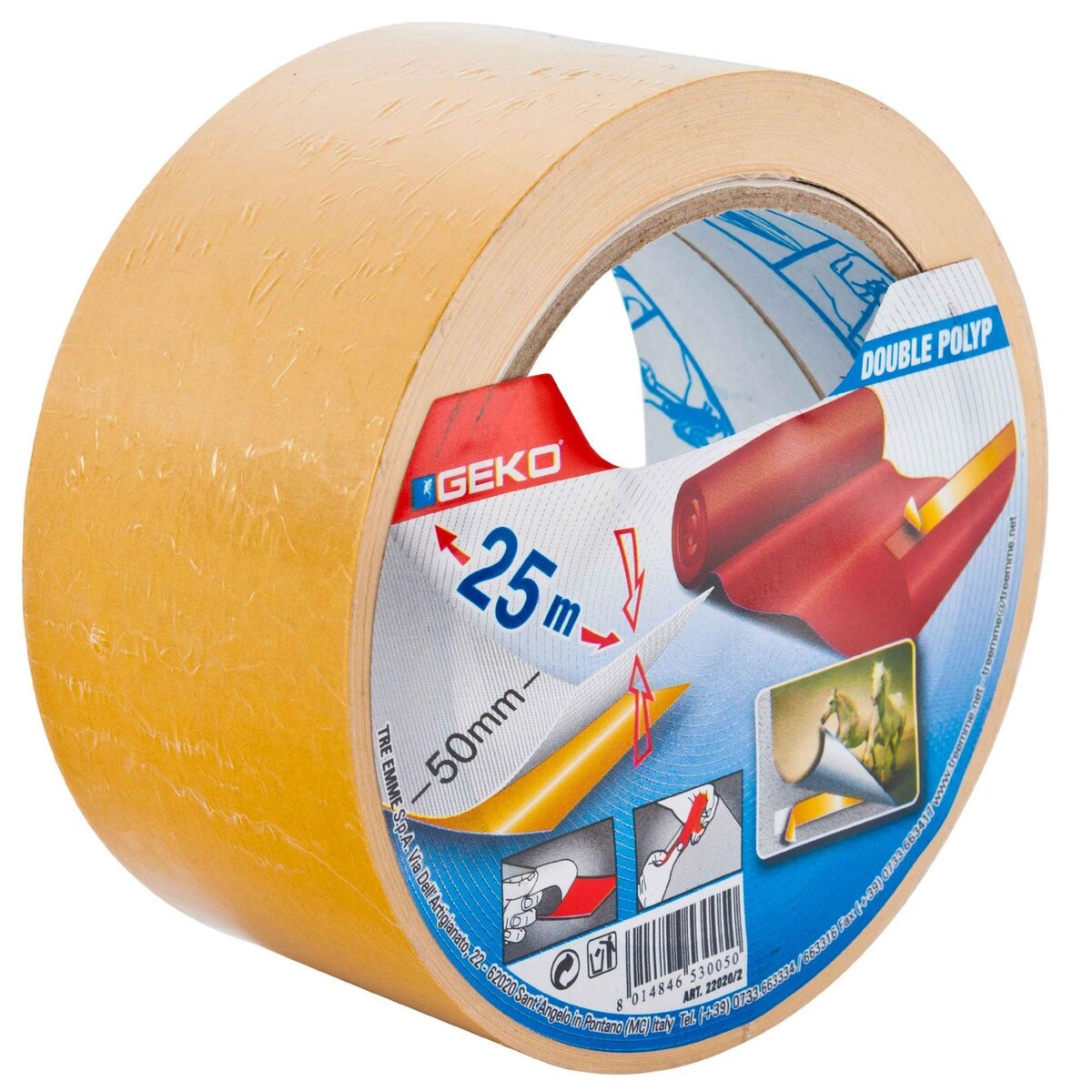 Geko Ruban double face 25m largeur 50mm