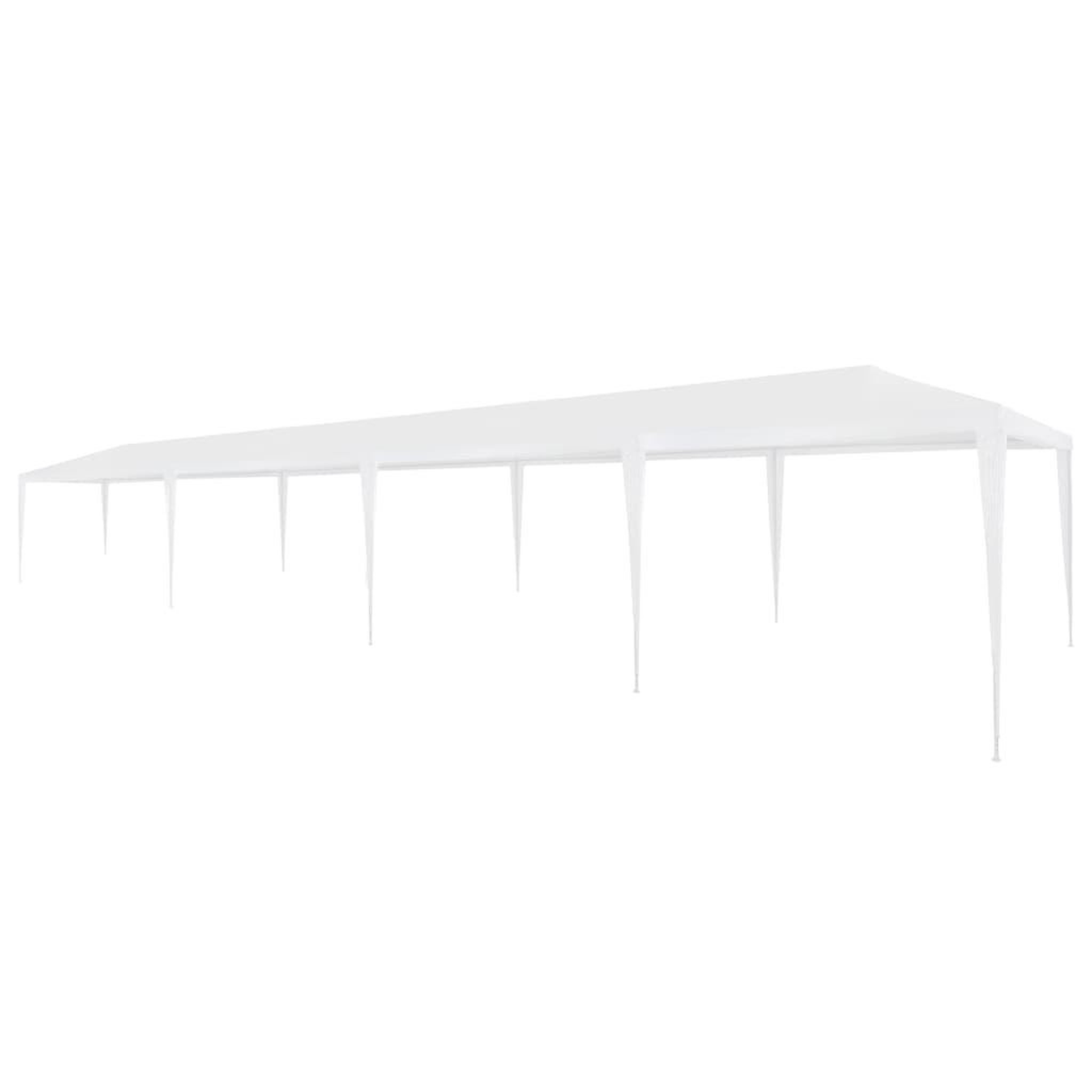 Voir la diapositive 1 : VIDAXL Tente de reception 3x12 m PE Blanc