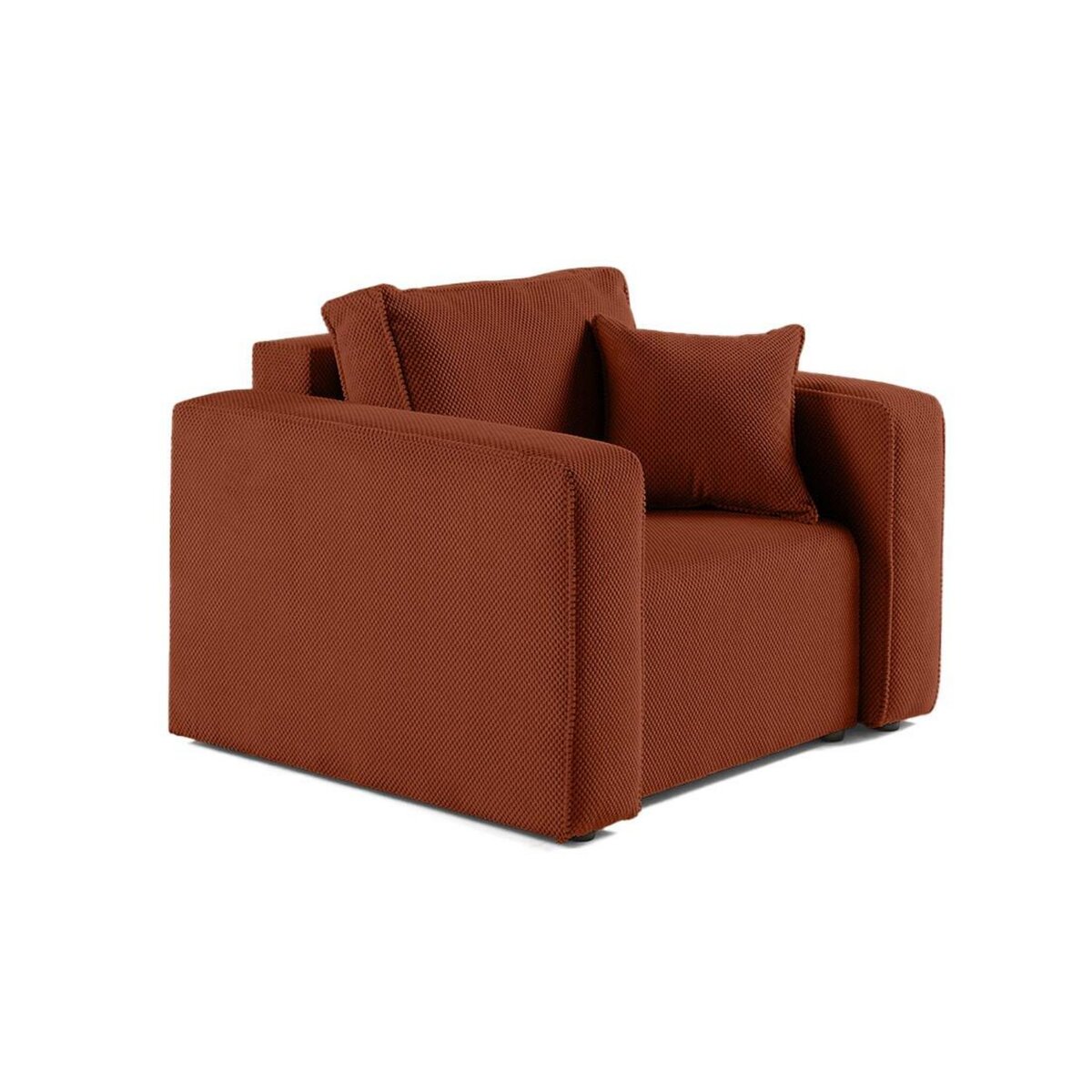 BEST MOBILIER Topaze - fauteuil - en velours texturé
