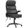 Voir la diapositive 1 : VINSETTO Vinsetto Fauteuil de bureau direction massant 6 points grand confort dossier inclinable hauteur réglable pivotant revêtement synthétique noir