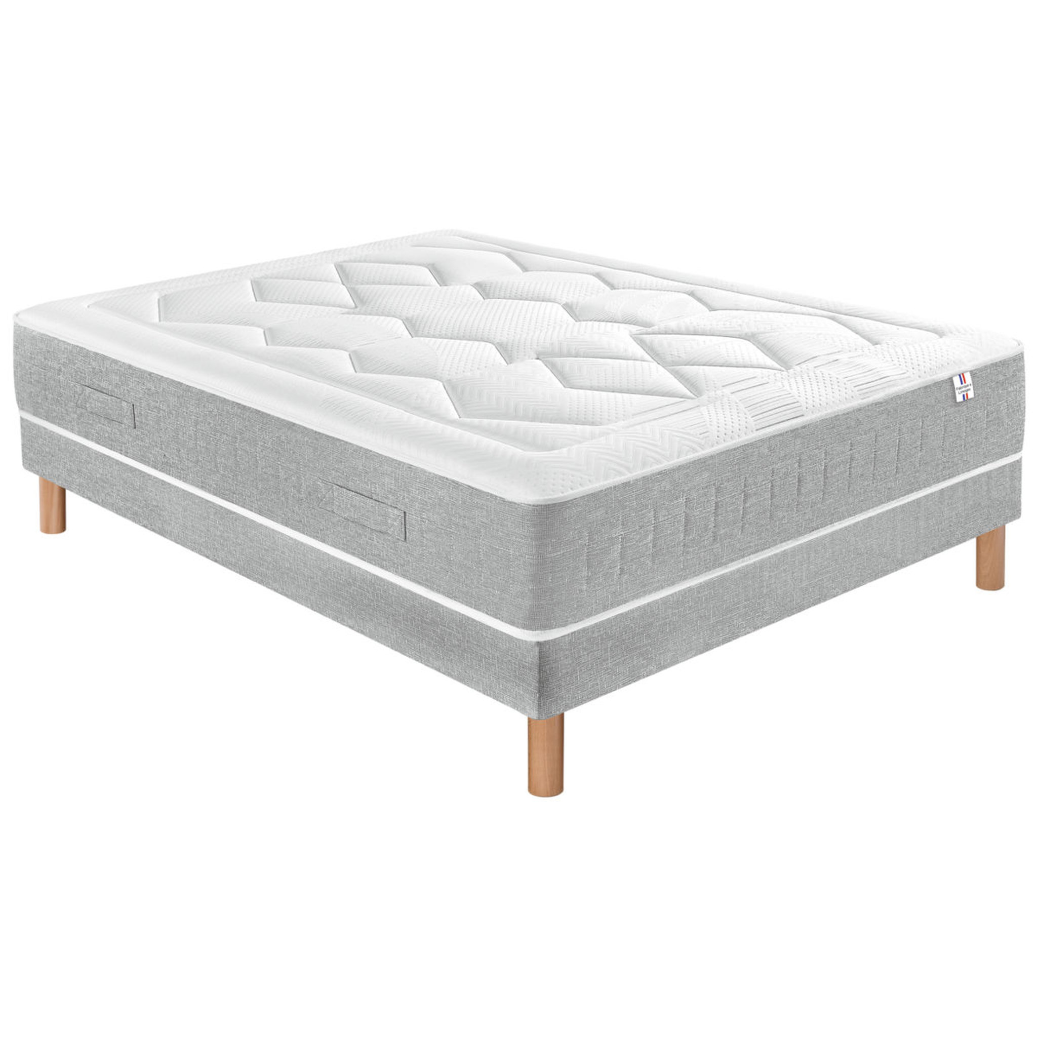 Voir la diapositive 4 : Matelas ressorts ensachés 140x190 cm CHEVREUSE 