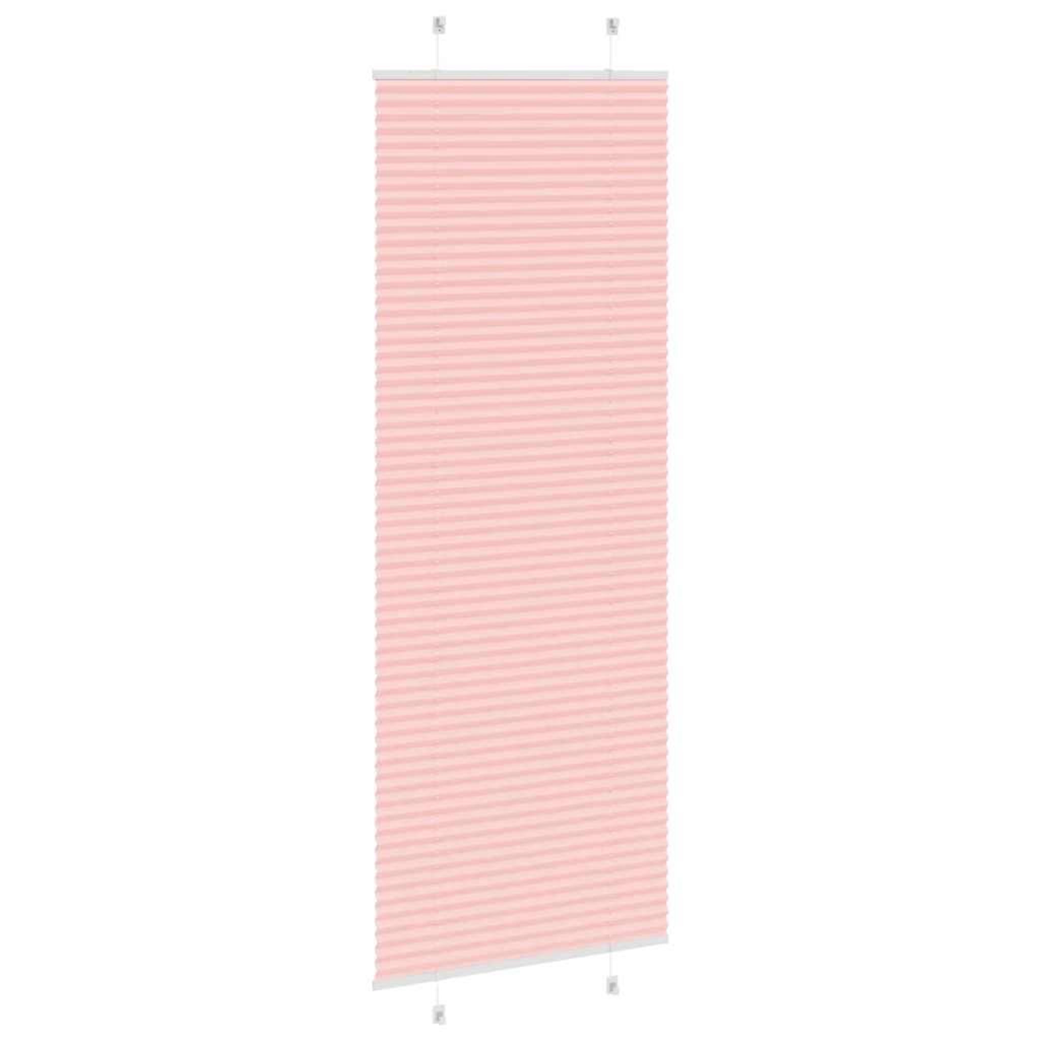 Voir la diapositive 4 : VIDAXL Store plisse rose 80x200 cm largeur du tissu 79,4 cm polyester