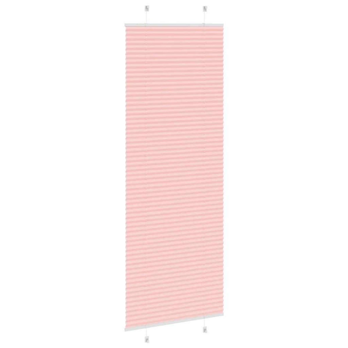 VIDAXL Store plisse rose 80x200 cm largeur du tissu 79,4 cm polyester