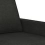 Voir la diapositive 6 : VIDAXL Canapé à 2 places Noir 140 cm Tissu