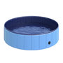 Voir la diapositive 1 : PAWHUT Piscine pour chiens bassin pliable bouchon vidange fond antidérapant diamètre 1,20 m bleu
