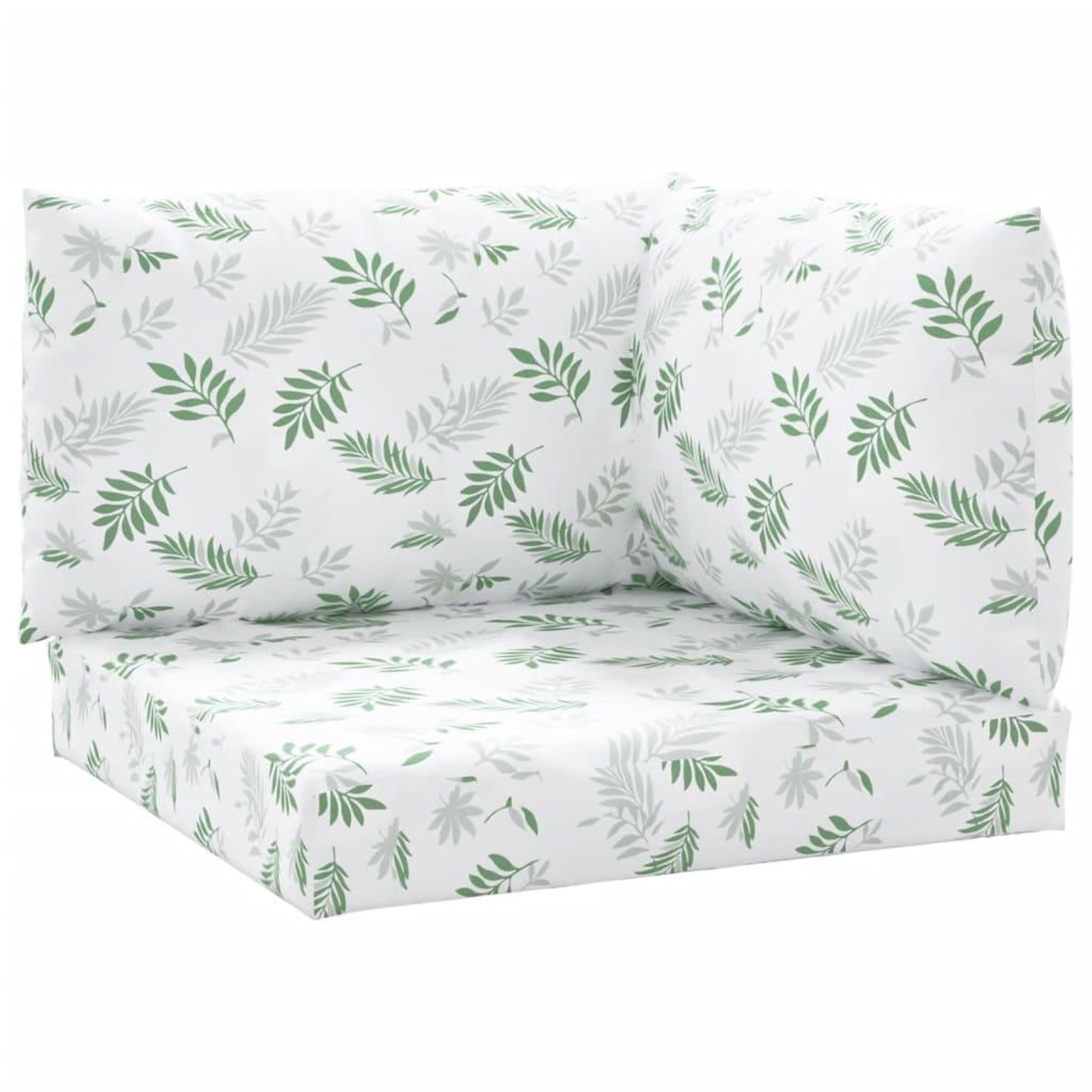 Voir la diapositive 2 : VIDAXL Coussins de palette lot de 3 motif de feuilles tissu Oxford