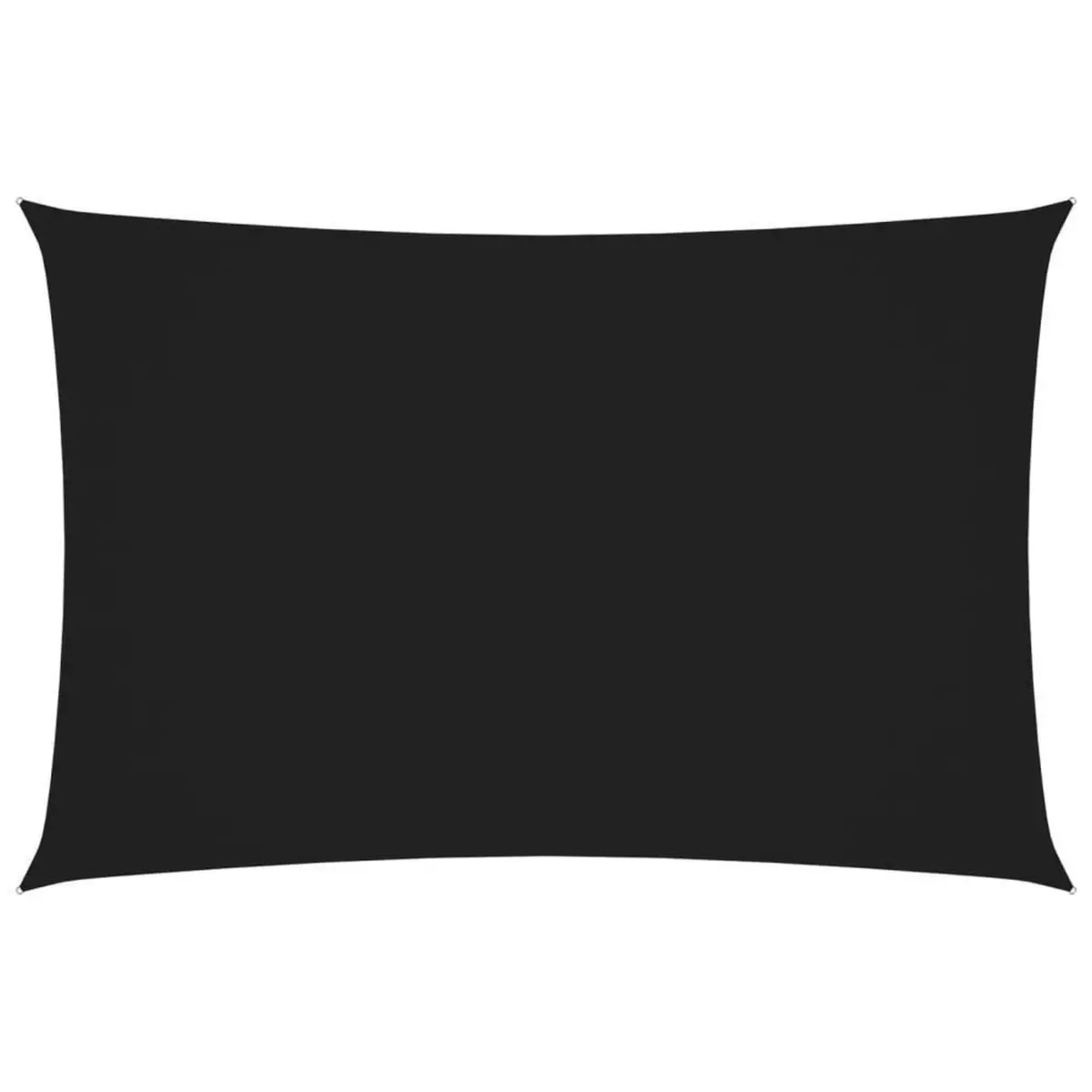 VIDAXL Voile de parasol tissu oxford rectangulaire 2x4,5 m noir