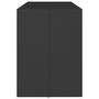 Voir la diapositive 4 : VIDAXL Table de bar et dessus en verre noir 185x80x110 cm poly rotin