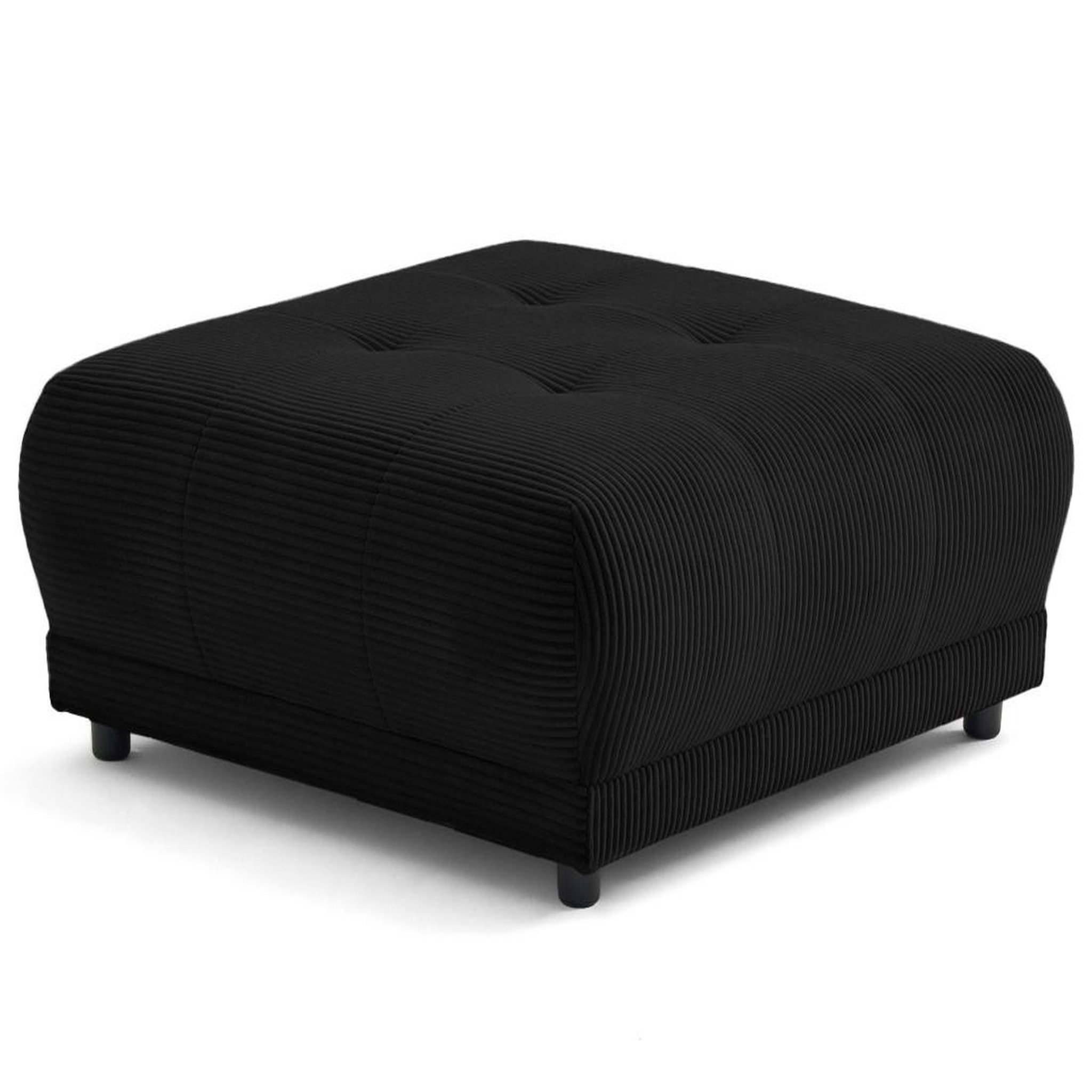 Voir la diapositive 1 : LISA DESIGN Amadora - pouf en velours côtelé