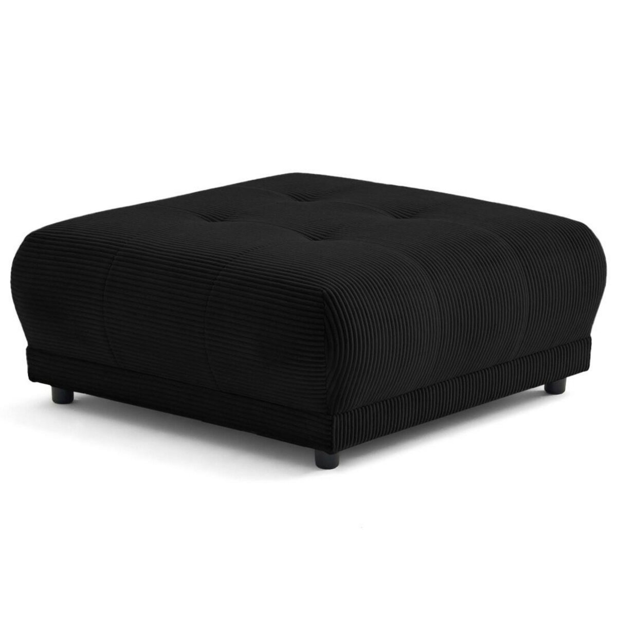 LISA DESIGN Amadora - pouf en velours côtelé