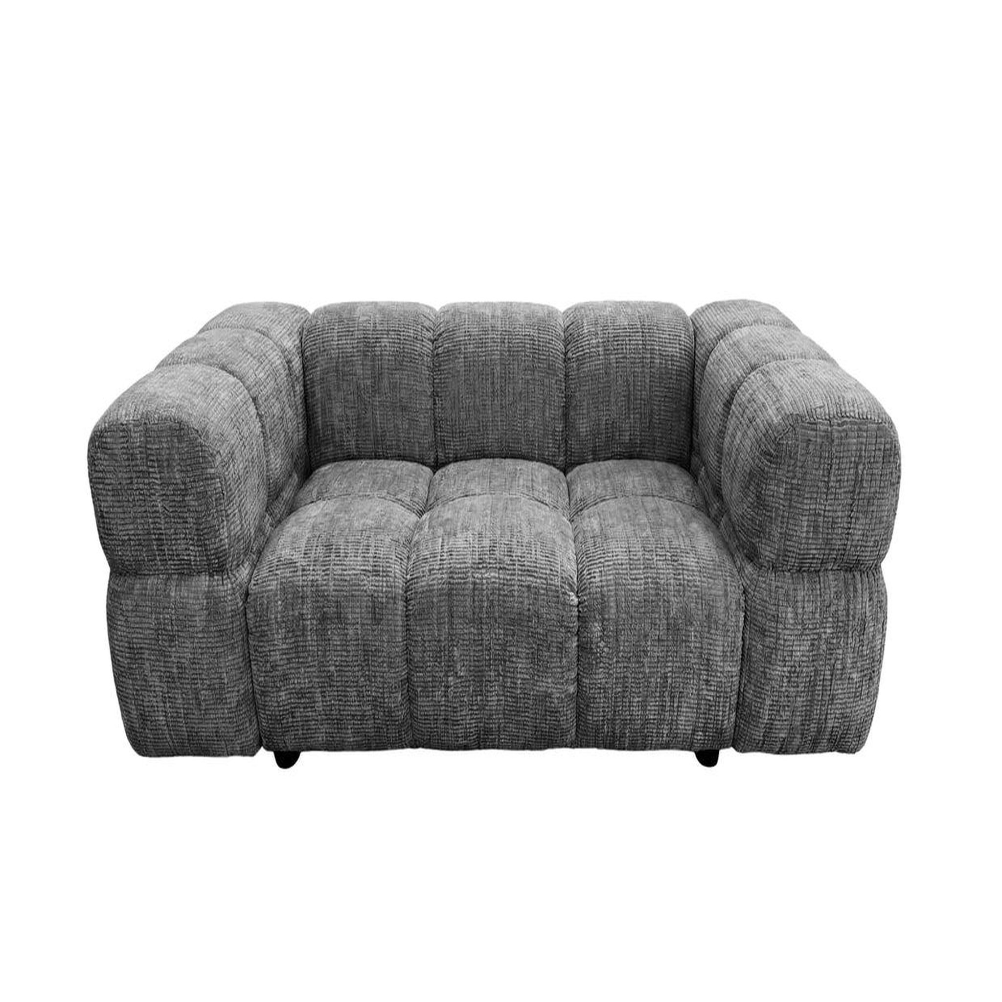 Voir la diapositive 1 : CASANOVA PARIS Gustave - canapé droit tissu chenille 2 places