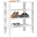 VIDAXL Étagère à chaussures blanc 61x32x70 cm bois d ingénierie